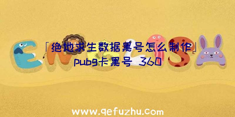 「绝地求生数据黑号怎么制作」|pubg卡黑号